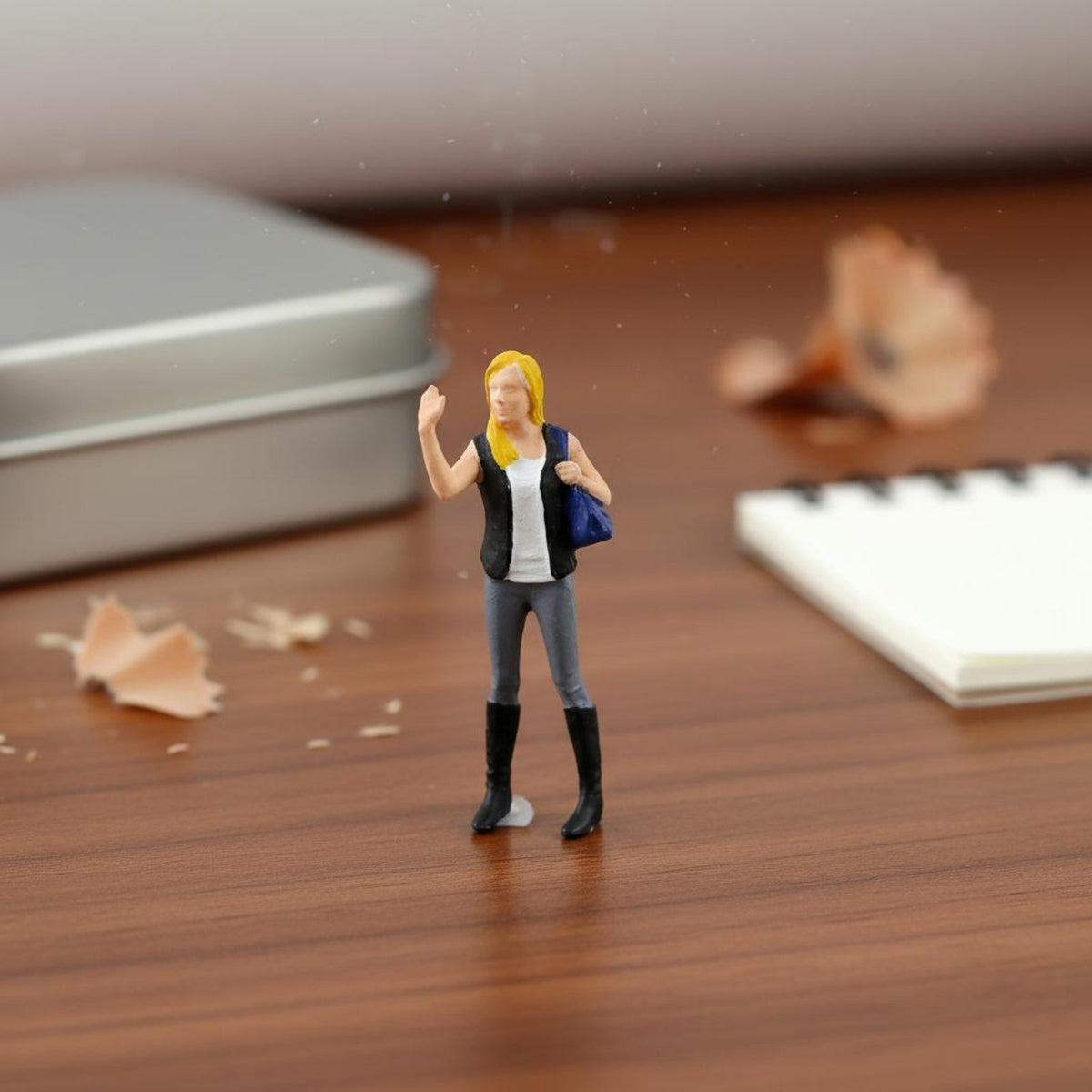 Tiny Business People Figure High Intricacy Realistic Miniature Scene Person Hand-Painted Resin Figurine Collectible Quality