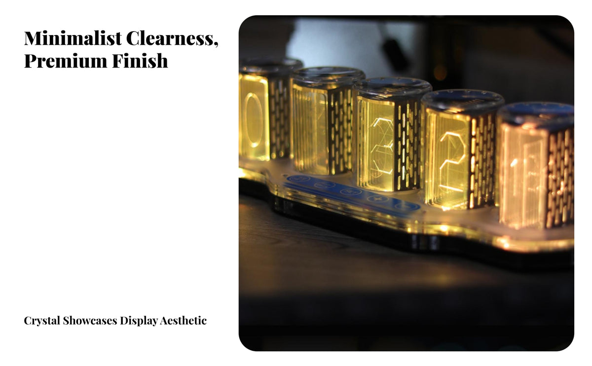 User-Friendly Glow Tube Clock