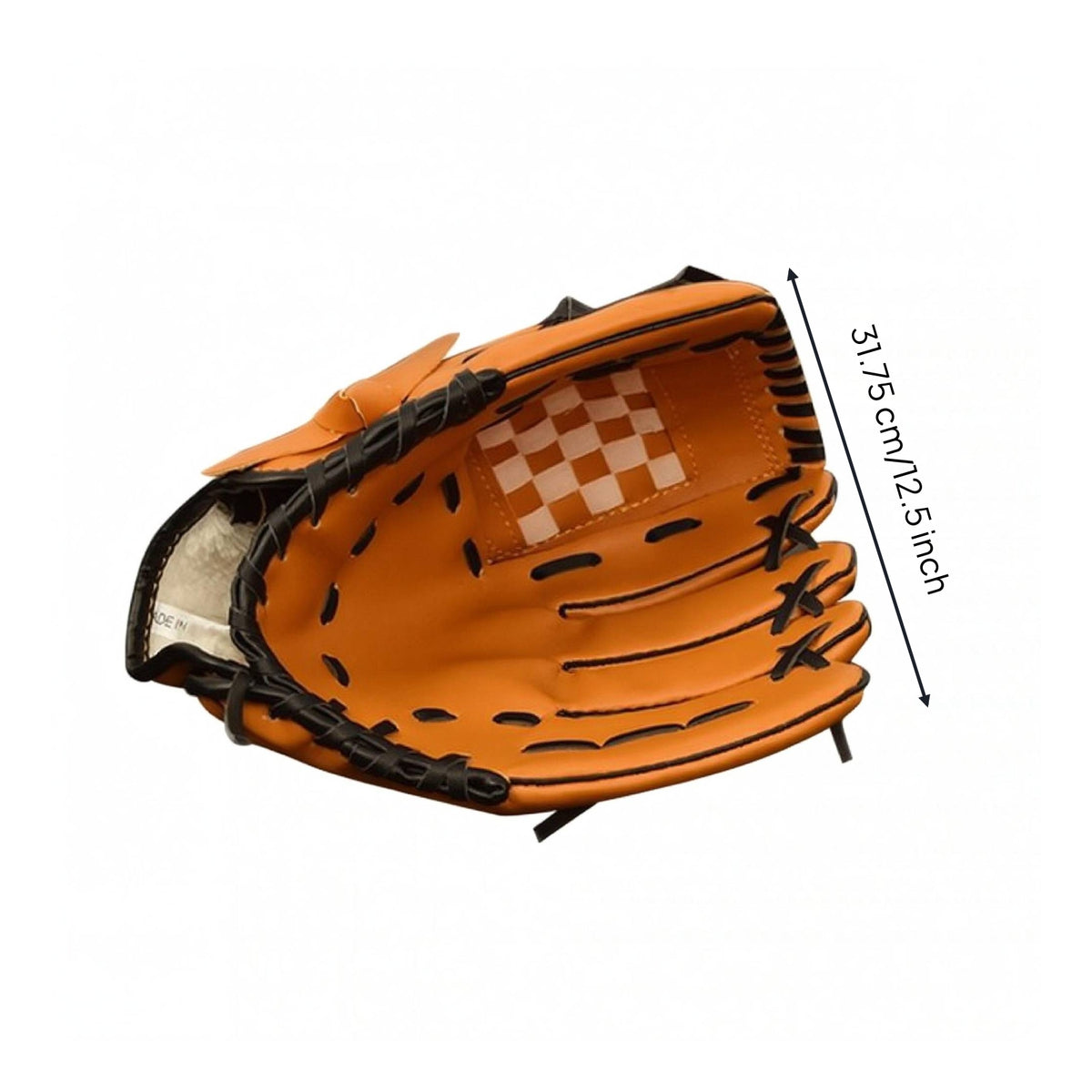 PU Leather Baseball Glove Deep Pocket Fielding Glove Stitched Panel Sports Equipment Padded Wrist