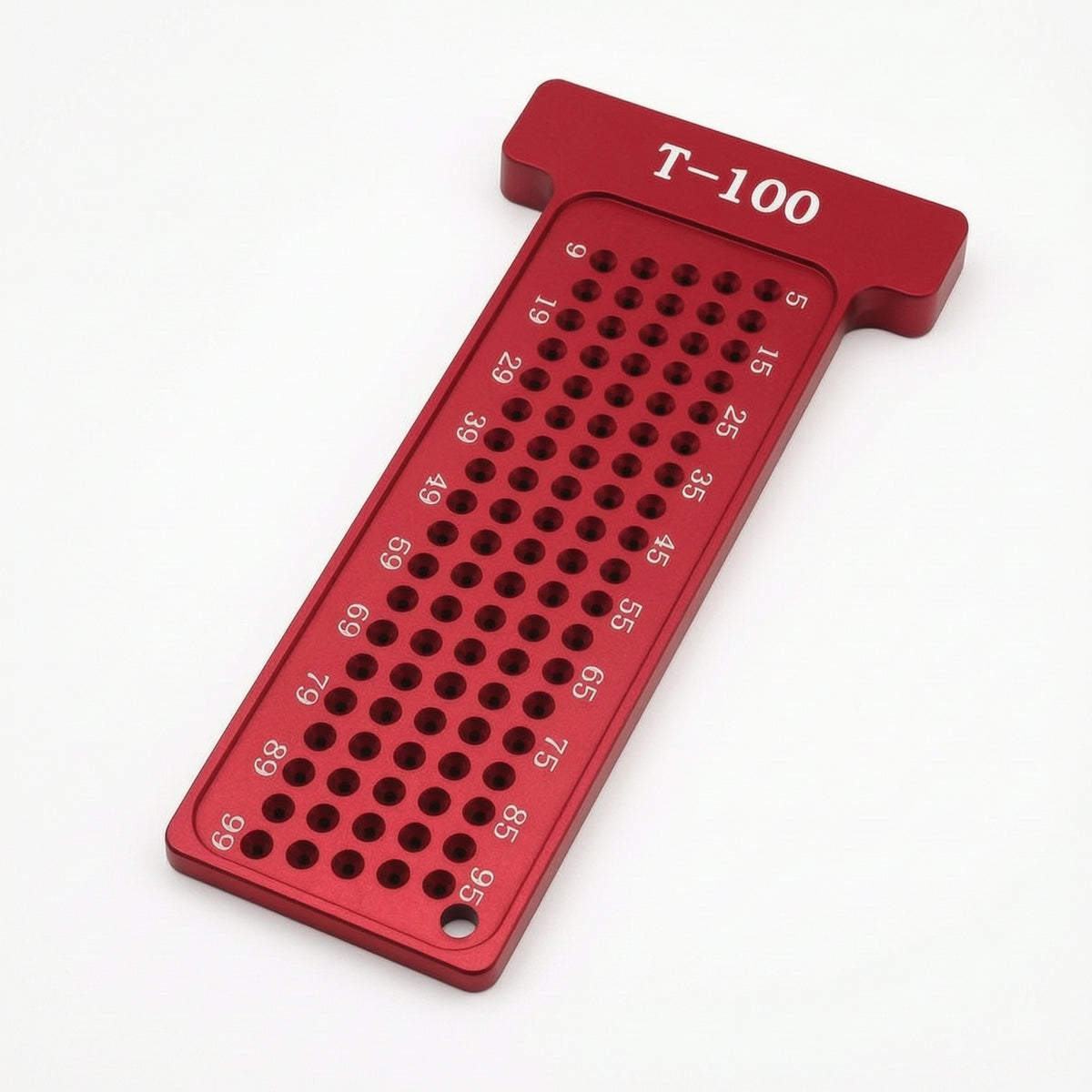 Perforated Woodworking T-Shaped Ruler Ruler Laser Engraved Precision Marking T Rule Long-Lasting Scriber Marking Line Ruler Sturdy for Carpenters
