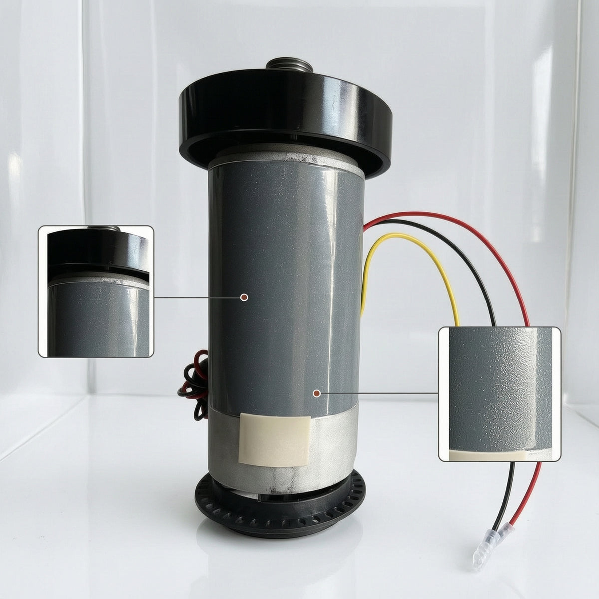 Treadmill Electric Drive Motor Replacement Treadmill Motor with Mounting Flange Wired for Repair Technicians, Home Mechanics