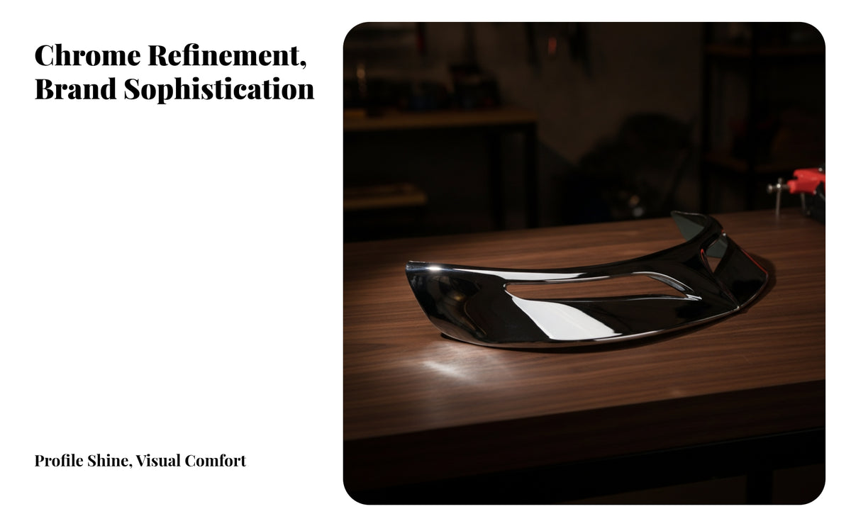 Motorcycle Rear Mudguard Decorative | Smooth Chrome Finish, Lightweight Construction, Motorcycle mudguard highlight Strip