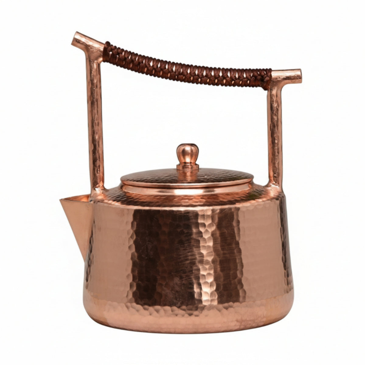 Handmade Copper Kettle Polished Copper Tea Kettle Solid Cookware for Kitchen