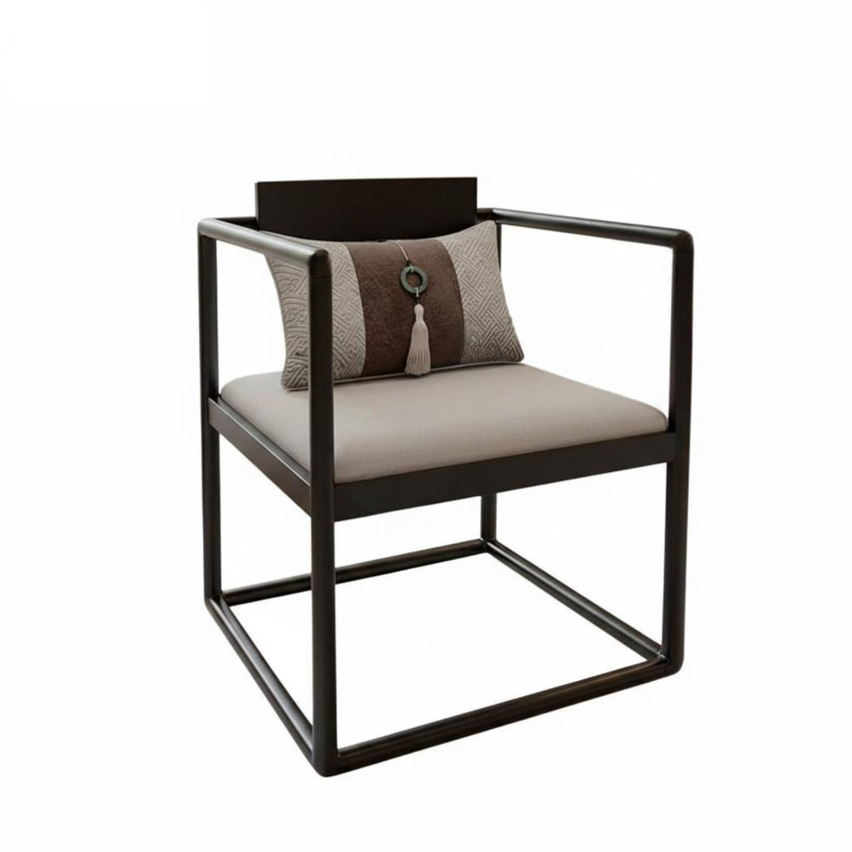 Modern Chinese Design 3-Seater Straight Sofa sturdy Wood Frame Upholstered 3-Seater Sofa Luxury artistic Couch textile Upholstery for homeowners, Families, Apartment Dwellers, Living Room, Villa, Lounge Area, Bedroom