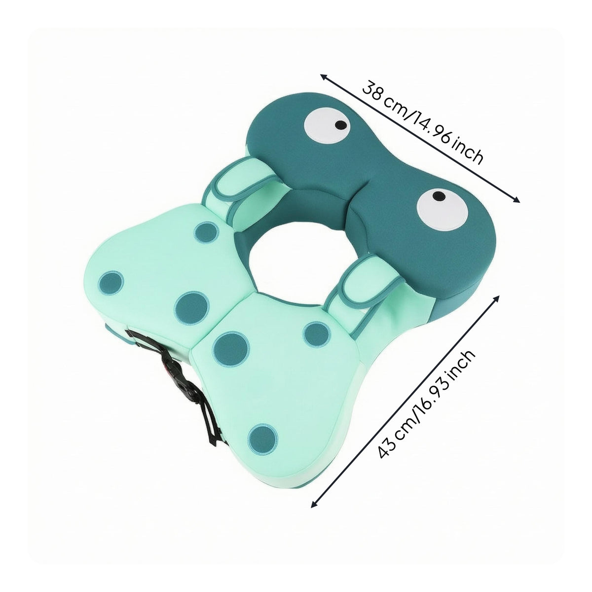 Hook-and-Loop Fastening Axillary Swim Float Printed Eyes Underarm Swim Coach Dot Decoration Inflatable Arm Floaties Adjustable Straps