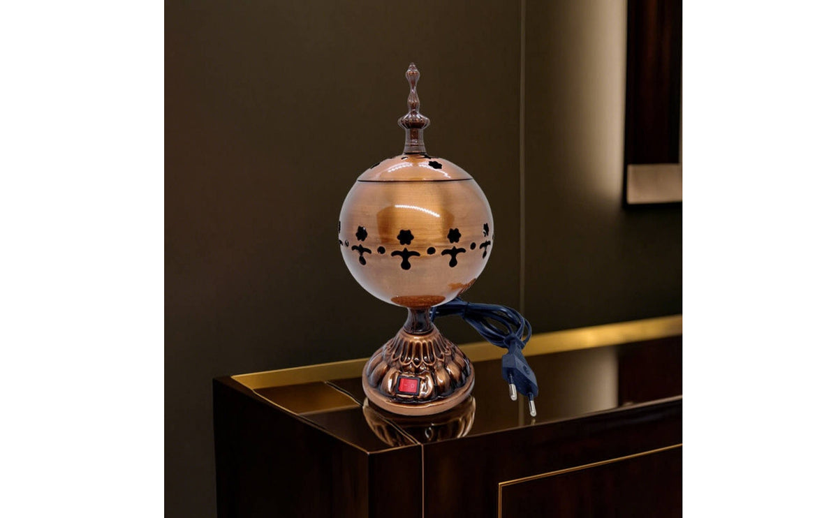 Electric Incense Burner No Open Flame Incense Burner with Lid Sturdy Enclosed for Home, Prayer Room