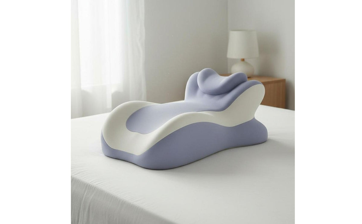 Multi-Functional Memory Foam Rest Pillow Ergonomic Design Prone Sleeping Pillow Prevents Arm Numbness Support Cushion Adjustable Headrest for Women, Students, Office Workers, Bed, Sofa