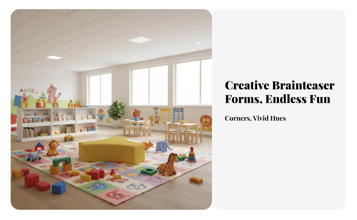 connecting segment Piece Stool Combination children's Furniture Colorful Reception Seating for Guests, Homeowners, Kindergarten, Playroom, Lobby