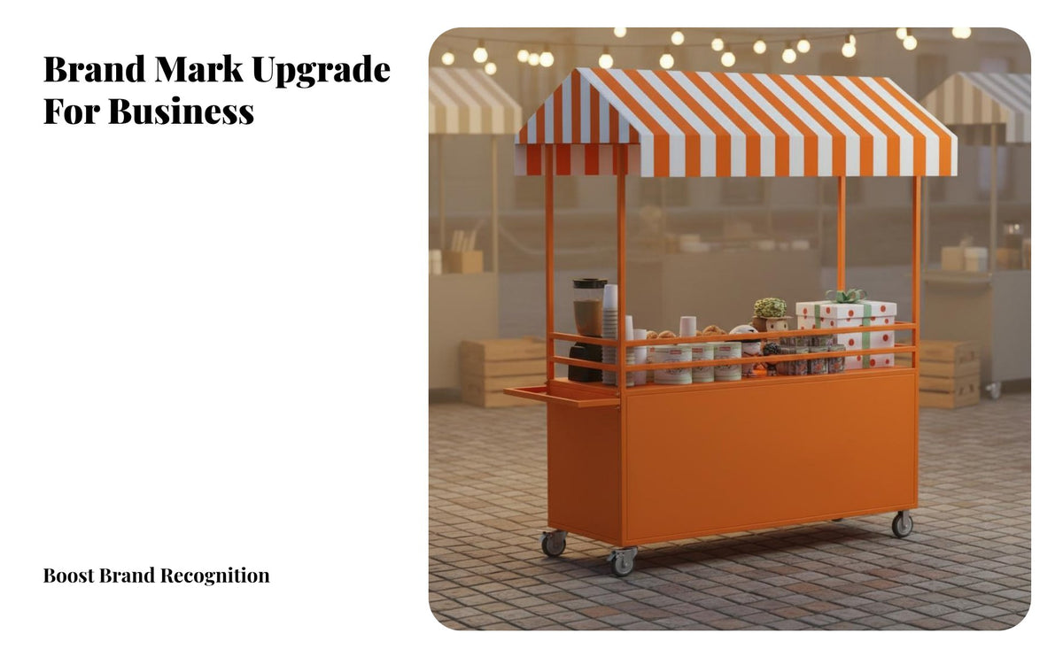 On Wheels Mobile Food Cart Multi-Purpose Street Food Stand Versatile Vendor Cart with Canopy Heavy Duty for Small Business Owners, Entrepreneurs, Caterers, Night Markets, Festivals, Craft Fairs, Retail Shops