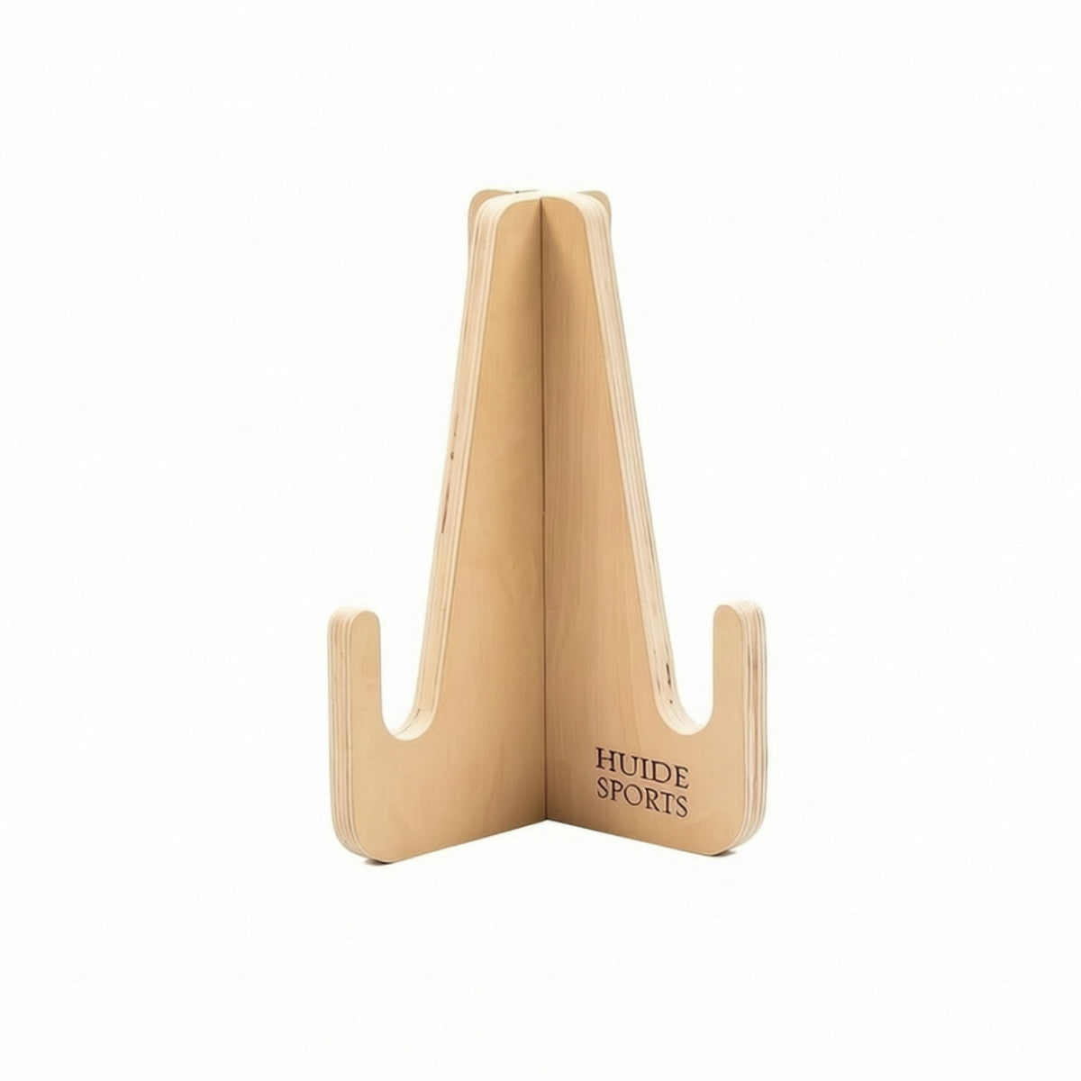 Wooden Stand Freestanding Triangular Stand Natural Wood Compact for Home Gym, Fitness Studio