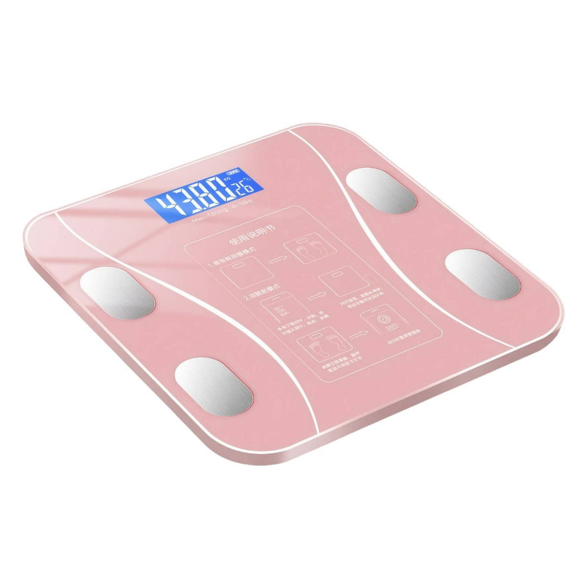 Body Adipose Scale Rechargeable Body Composition Scale Weighing Machine Electronic Backlit for Home, Bedroom
