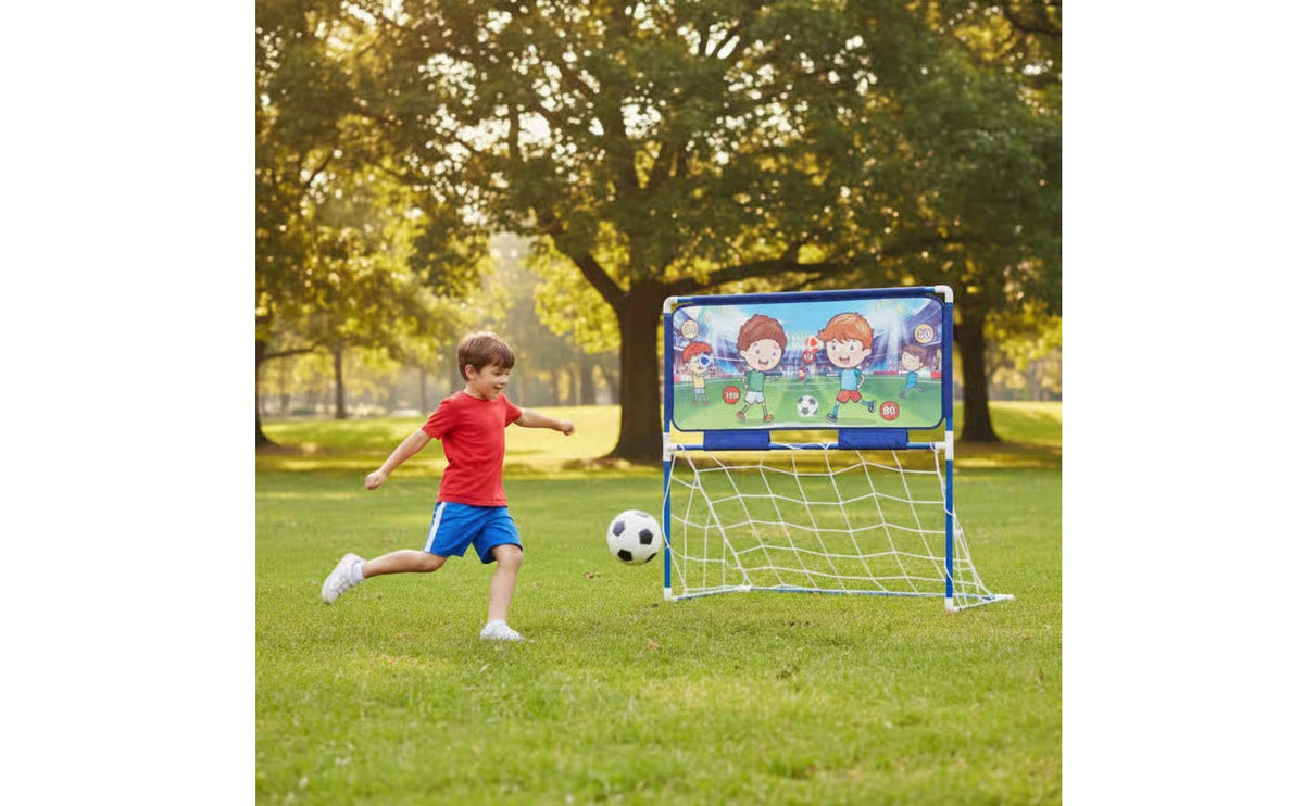 Easy Assembly Kids Portable Soccer Goal Stable Frame Indoor Outdoor Soccer Set Parent-Child Interaction Children's Football Training Net for Toddlers, Beach, Backyard