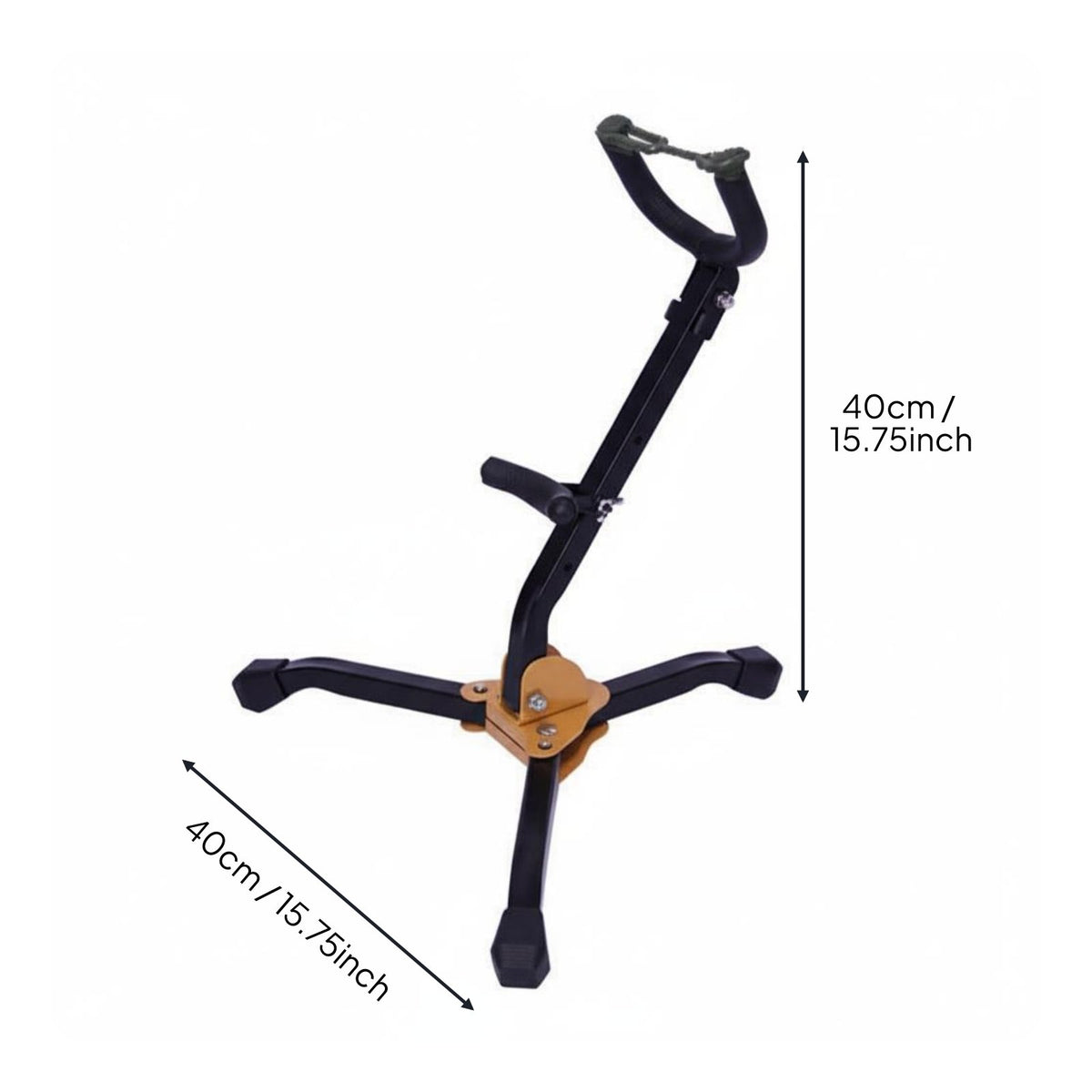 Alto Tenor Sax Stand Simple Assembly Foldable Saxophone Stand Musical Instrument Accessory for Artists, Students, Stage Performance