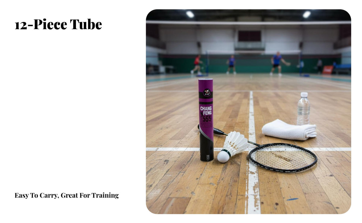 12 Pieces Badminton Shuttlecock Synthetic Cork Head Duck Feather Training Shuttlecock Stable Trajectory Duck Feather Birdie for Athletes, Competition