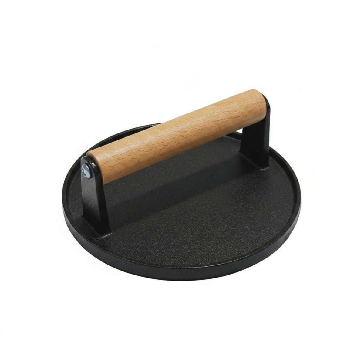 Cast Iron Patty Press Uncoated Patty Press Heavy Duty Hamburger Smasher for Barbecue, Griddle
