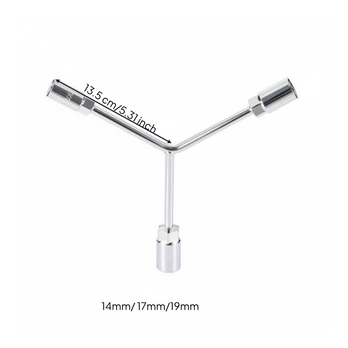 Long-Lasting Y-Shaped Socket Wrench Heavy Duty Y Wrench High Leverage for Mechanics, DIY Enthusiasts, Motorcycle Maintenance, Garage