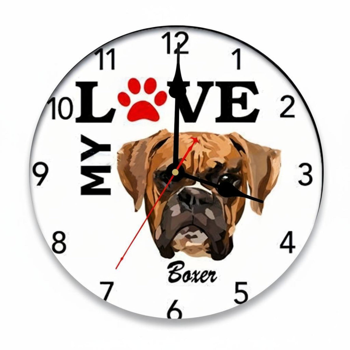 Non-Ticking Silent Wall Clock Quartz Movement Silent Analog Clock Battery Operated for Homeowners, Pet Owners, Living Room, Bedroom, Nursery