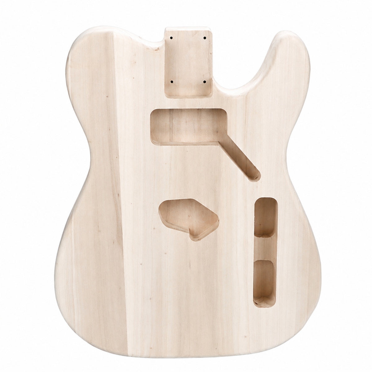 Electric Guitar Body Replacement Unfinished Electric Guitar Body with HH Pickups DIY Instrument Part for Hobbyists