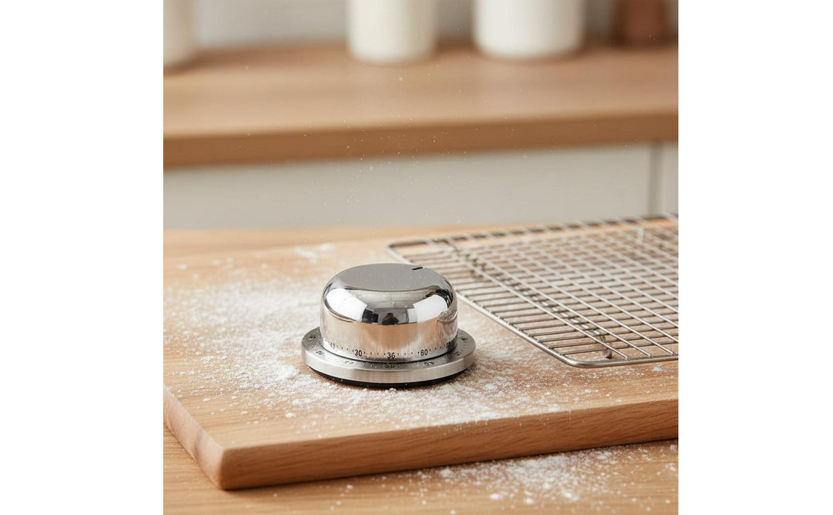 Mechanical Kitchen Timer No Required Kitchen Timer Easy to Use Manual Cooking Clock for Cooks, Students, Study, Office, Classroom