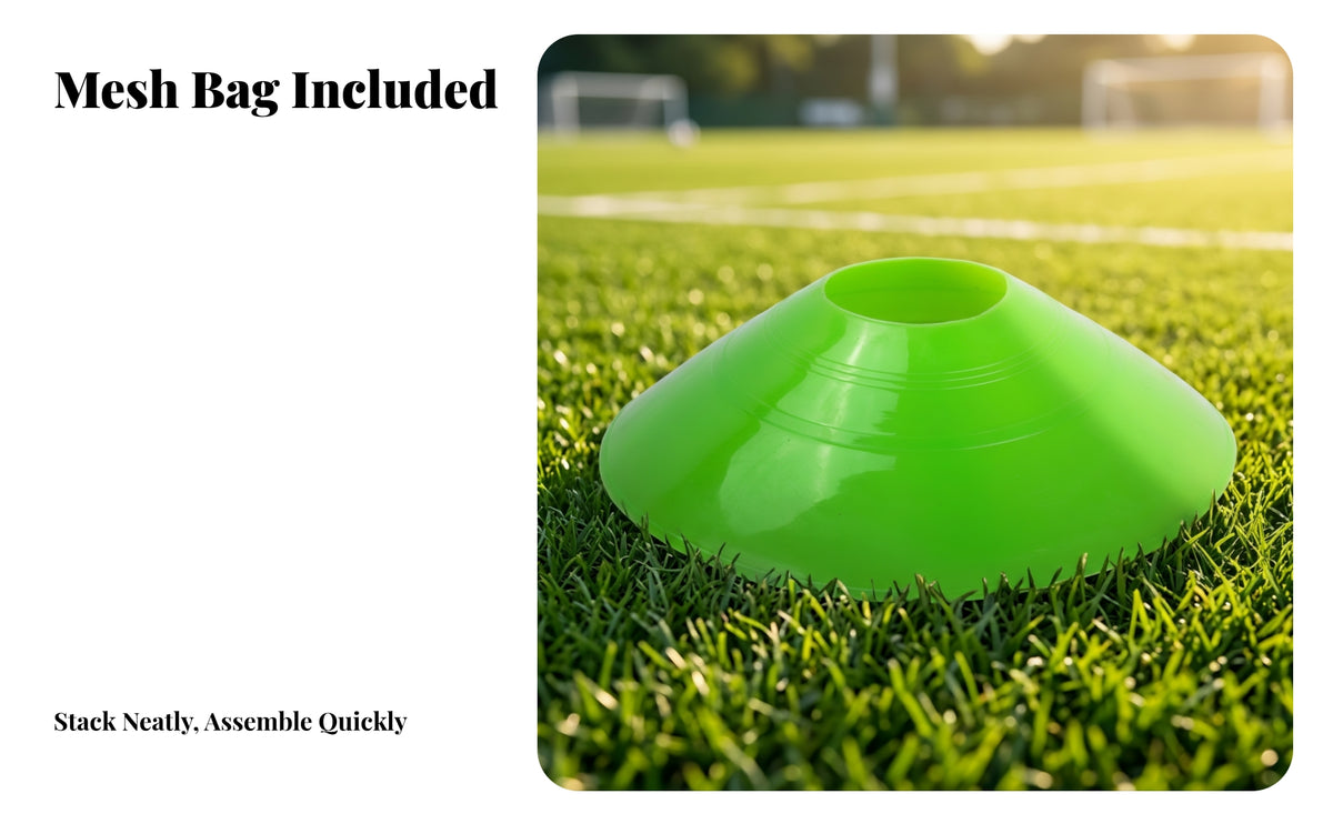 Stackable Dome Marker | Bright High-Visibility Colors, Soccer Field Markers, for Agility exercises