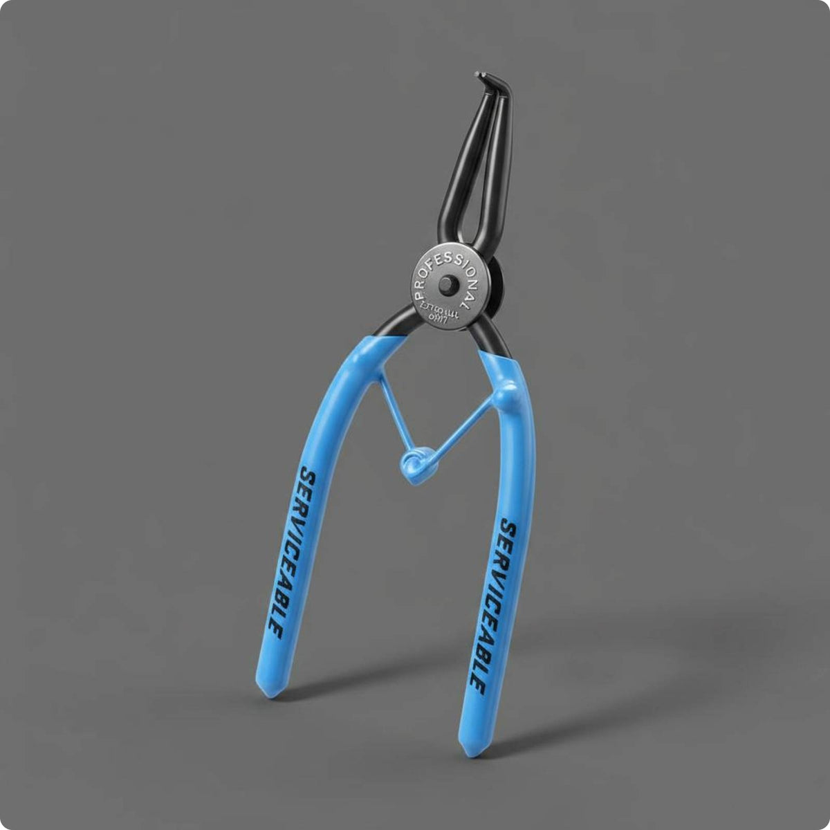 Carbon Steel Internal External Snap Circlip Pliers High Hardness 7 Inch Snap Circlip Pliers Anti-Oxidation Industrial Tool Long-Lasting for Mechanics, Repair Workers, Workshop