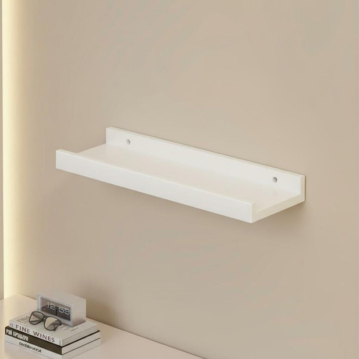 Narrow surfacemounted Shelf Multifunctional surfacemounted Plank Shelf Sturdy for Study Area