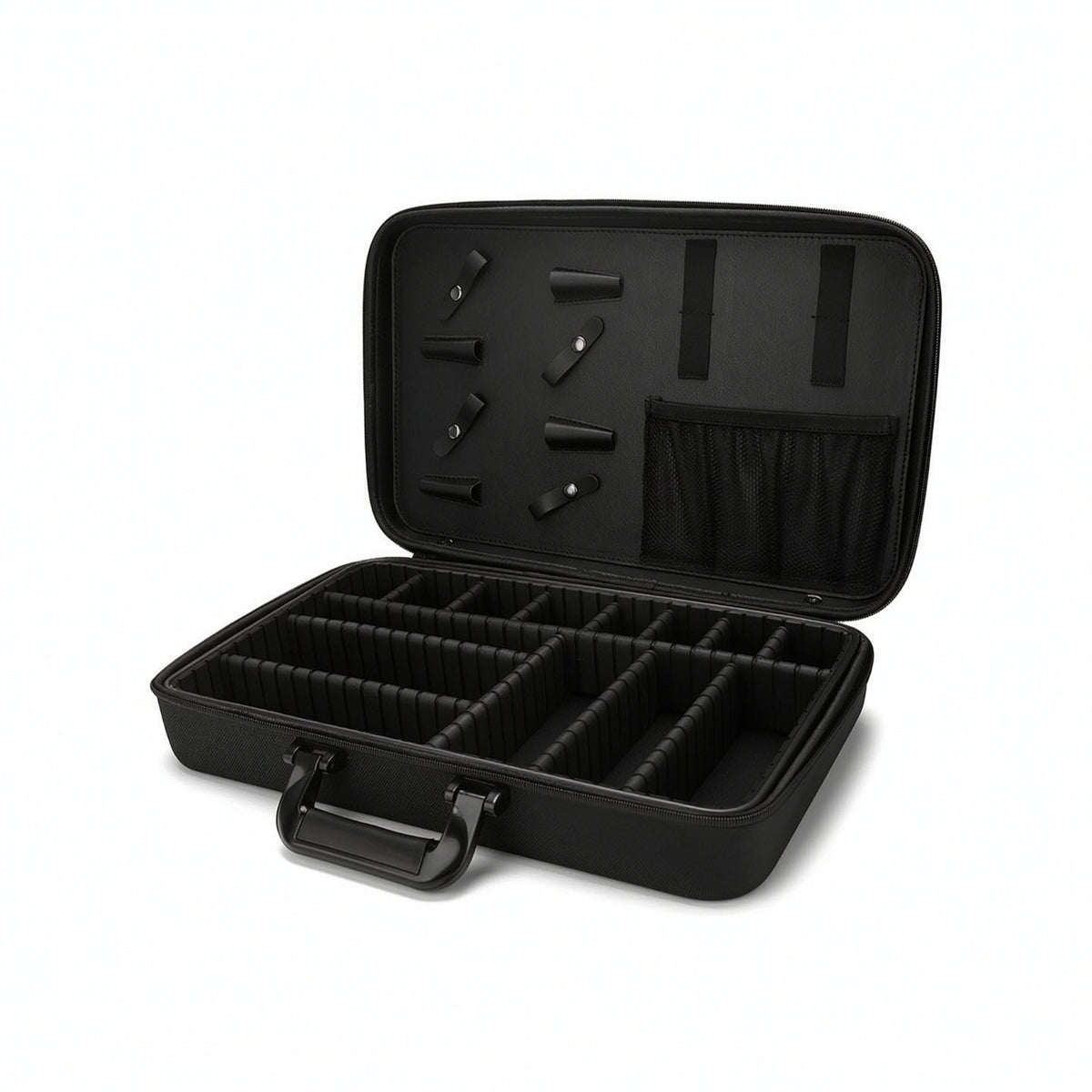 Hairstyling Tool Case Hard-Sided Tool Storage Bag with Dividers Multi-Compartment with Dividers for Barbers
