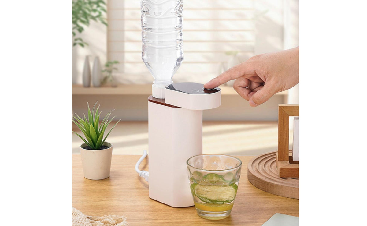Quick Heating Instant Hot Water Dispenser Compact Dispenser with Bottle Inlet Electric Portable Water Heater Food-Grade for Travelers, Students, Commuters