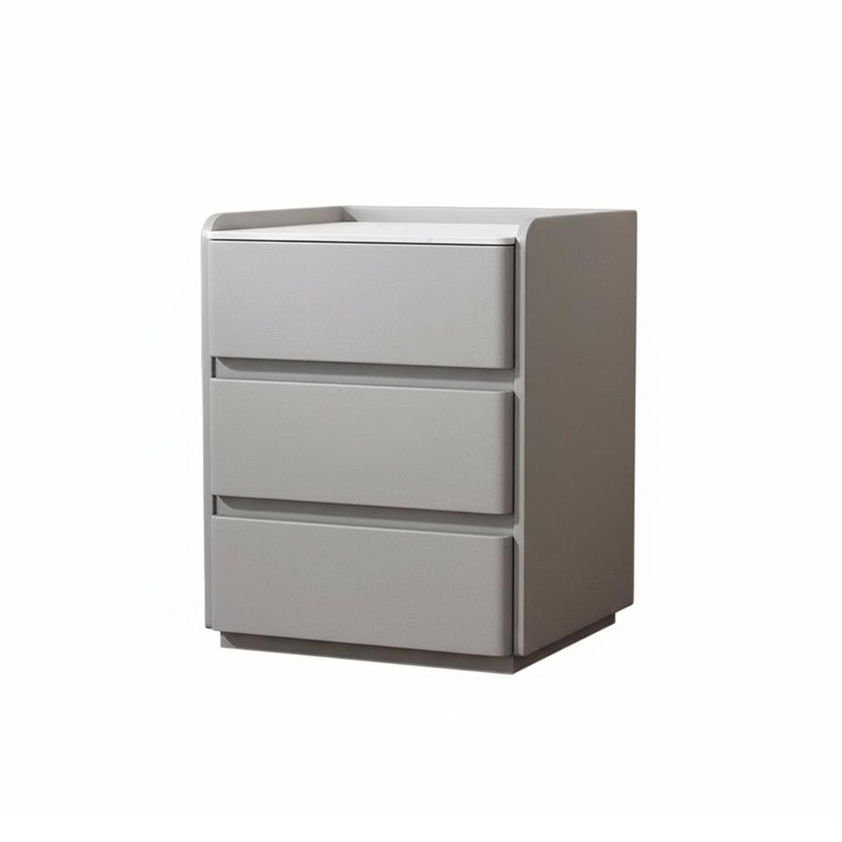 Modern Design 3-Drawer End Table Fully Assembled Nightstand Sturdy Construction Bedside Cabinet Easy to Clean for Interior Decorators, Homeowners, Students, Guest Room, Home Office, Entryway, Hallway