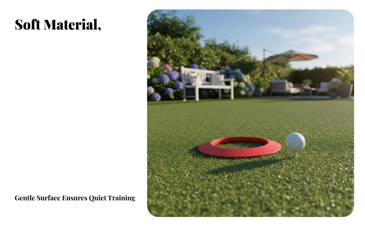 Portable Putting Cup Realistic Feel Portable Golf Practice Hole Lightweight Putting Practice Loop for Beginners, Experienced Golfers