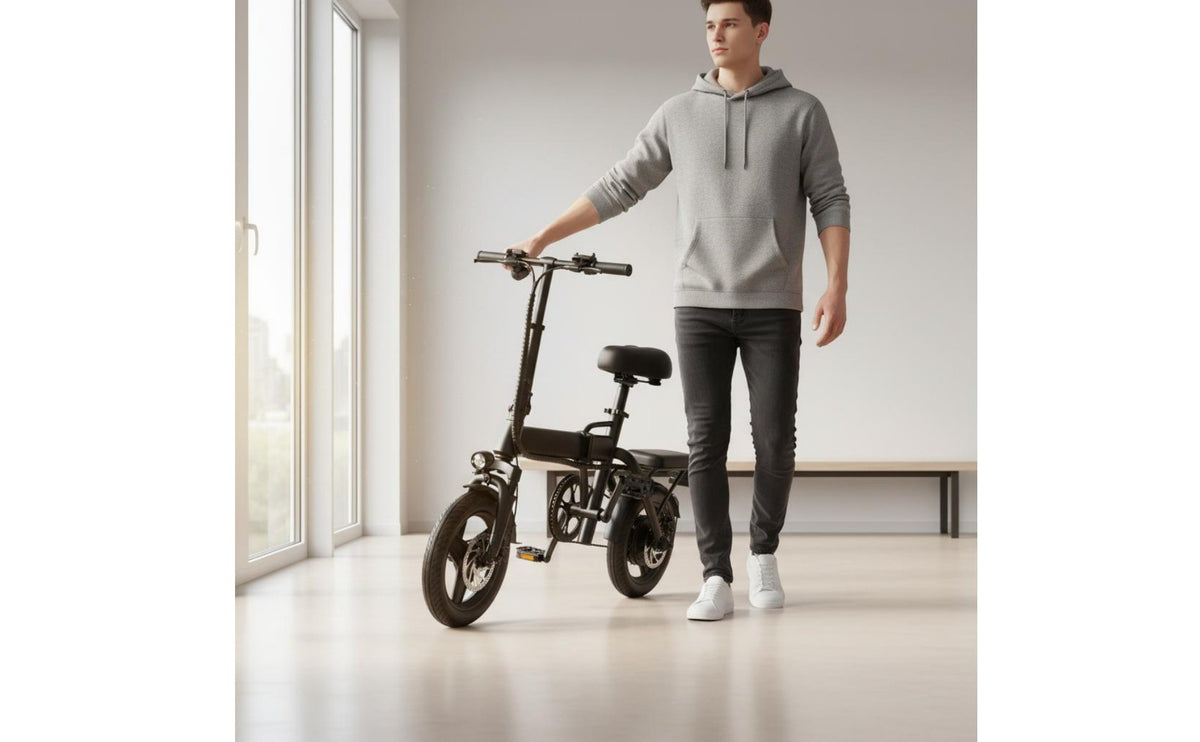 Folding Bike Hill Climbing Foldable Electric Bike High Speed Mini Foldable Ebike for Commuting, Travel