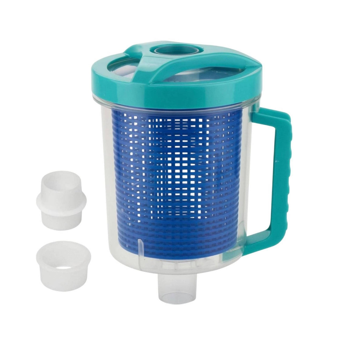 Transparent Inline Leaf Canister with Basket Large-Capacity Pool Cleaner Leaf Canister Heavy-Duty Universal for Swimming Pools