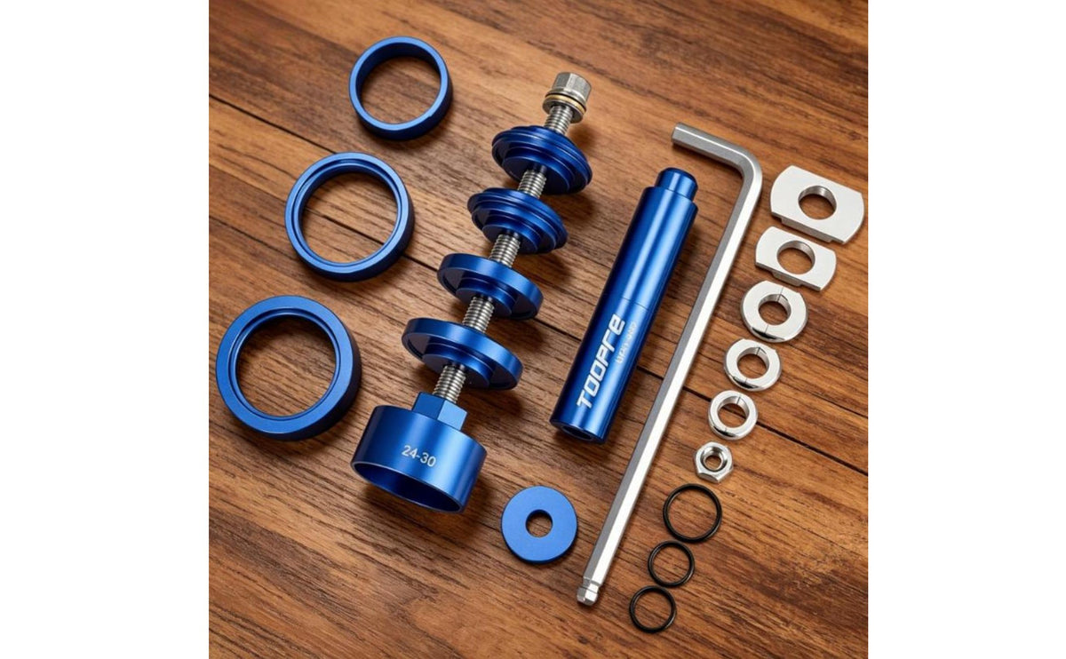 Easy to Use BB86 PF30 Tool Aluminum Alloy Interference-Fit Bottom Bracket Tool CNC Machined Bearing Press Set Non-Slip for Garage