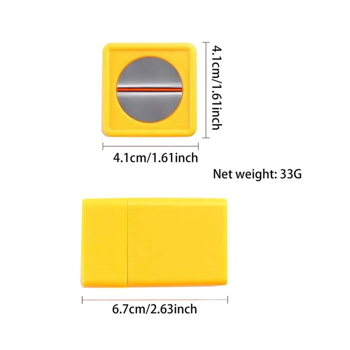 Compact Blade Disposal Box Safe Blade Disposal Container Convenient Lightweight for Crafters, Hobbyists, Workshops