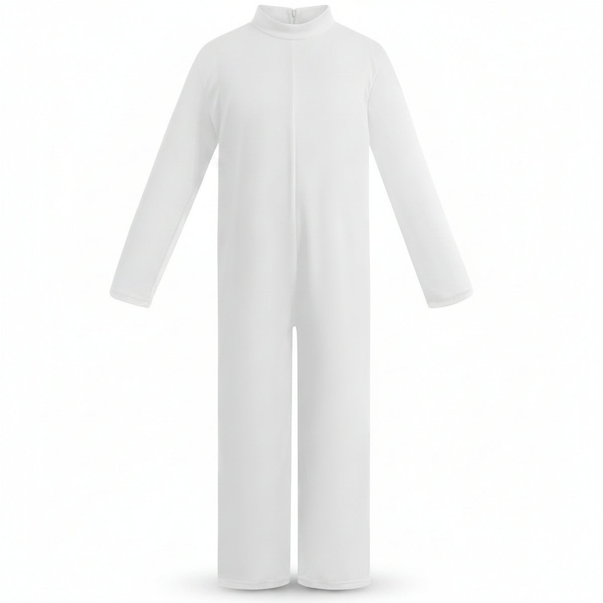 Full Body Jumpsuit Round Neck One-Piece Suit Simple for Children