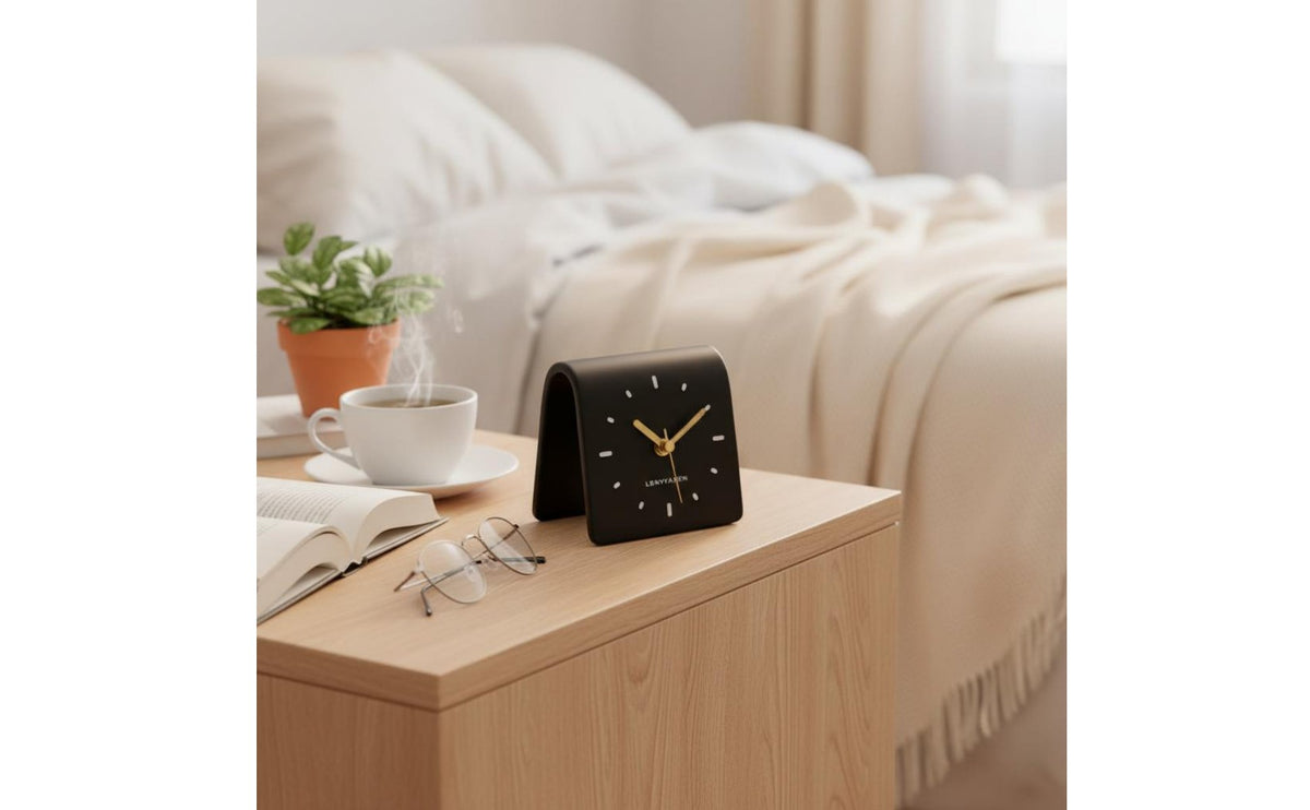 Minimalist Ceramic Desk Timepiece Decorative Accent for Bedside, Office