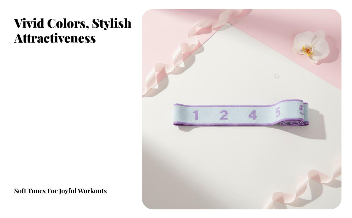 High Elasticity Segmented Resistance Band Long-Lasting Numbered Stretch Band Portable & Lightweight for Children, Beginners, Stretching