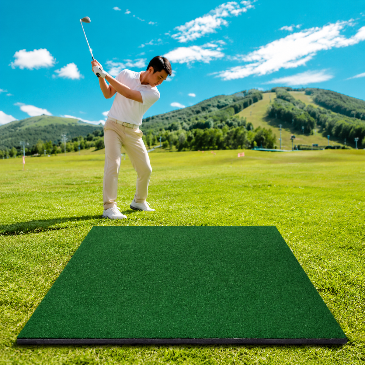 golf hitting mat