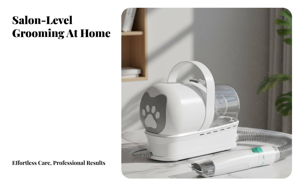 7-in-1 Pet Grooming Set Multifunctional Pet Grooming Vacuum Kit Powerful Suction Pet Hair Vacuum with Attachments
