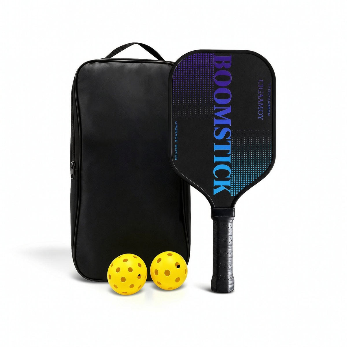 Carbon Fiber Pickleball Paddle 16mm Pickleball Paddle with Carbon-Fiber Racket Perforated Grip Non-Slip for Beginners, Practice