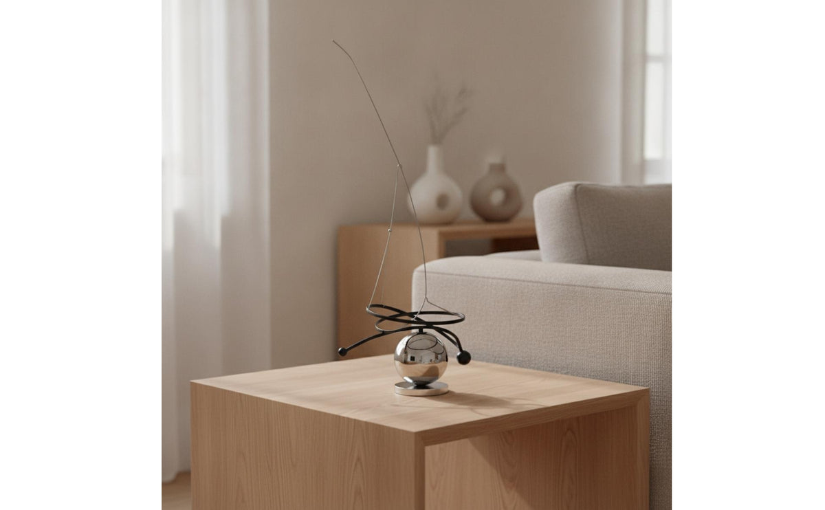 Abstract Sculpture Reflective Metal Sculpture Minimalist Tabletop Decor for Interior Designers, Living Room