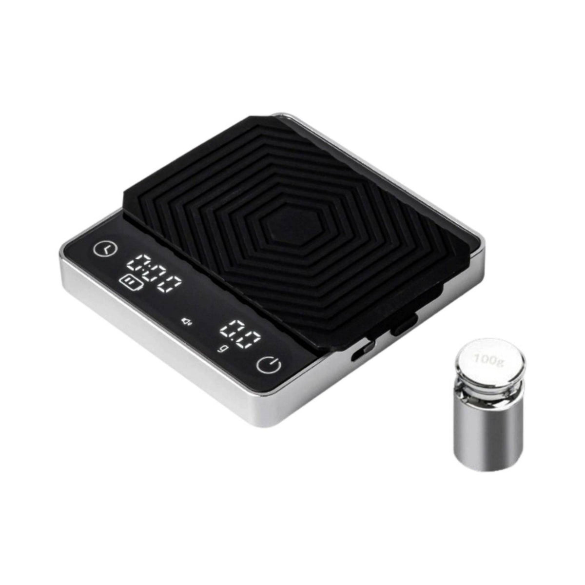 Aluminum Pour-Over Coffee Electronic Scale with Timer for Espresso and Coffee Ratio