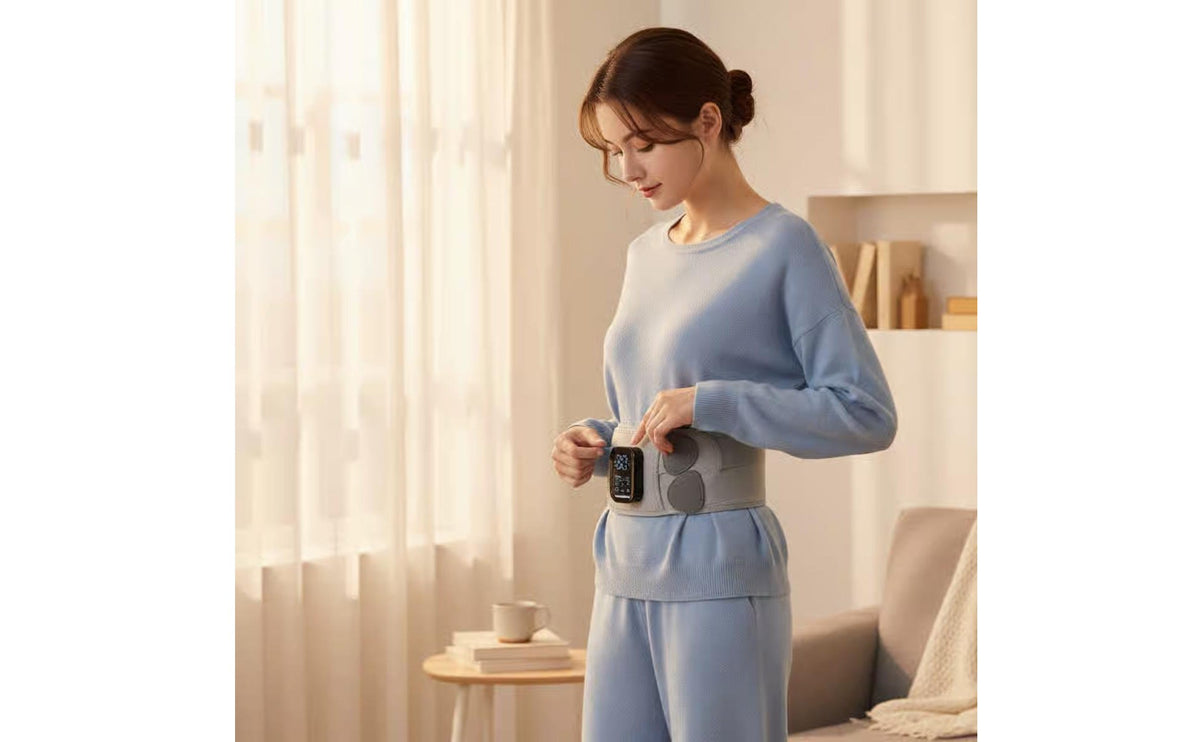 Rechargeable Heated Waist Massage Belt with Temperature Control