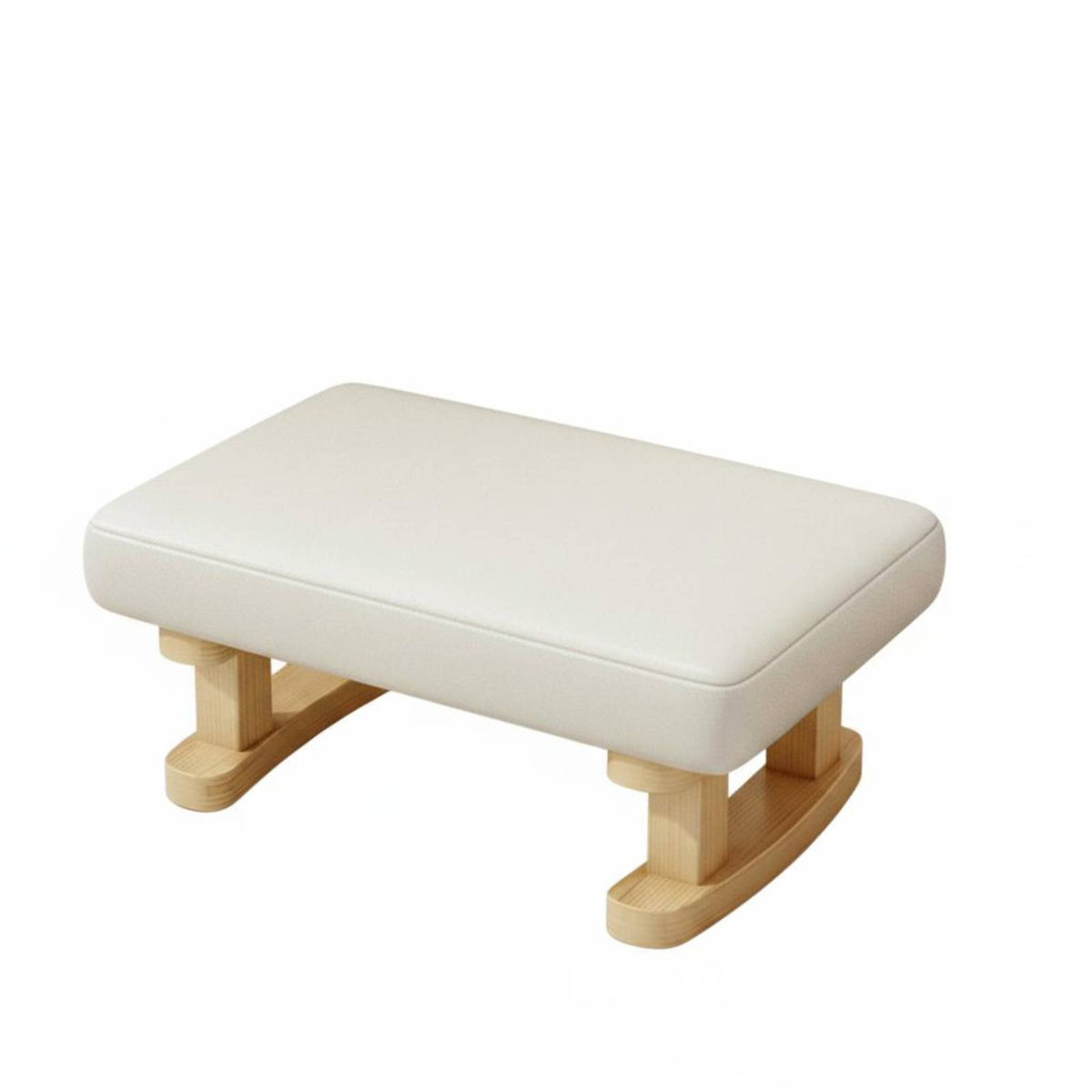 Minimalist Design Upholstered Low Stool Multi-Functional Upholstered Footrest Soft padded surface Footstool space-saving Size for Children, Homeowners, Apartment Dwellers, Living Room, Entryway, Small areas, Bedroom