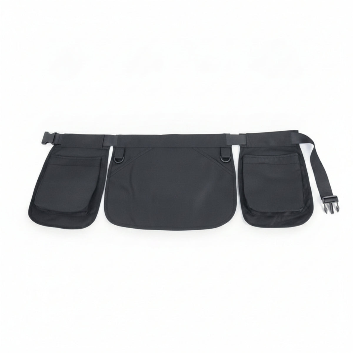 Plastic Buckle Three-Pocket Apron Polyester Storage Apron Easy to Clean Adjustable Waist Pouch Lightweight