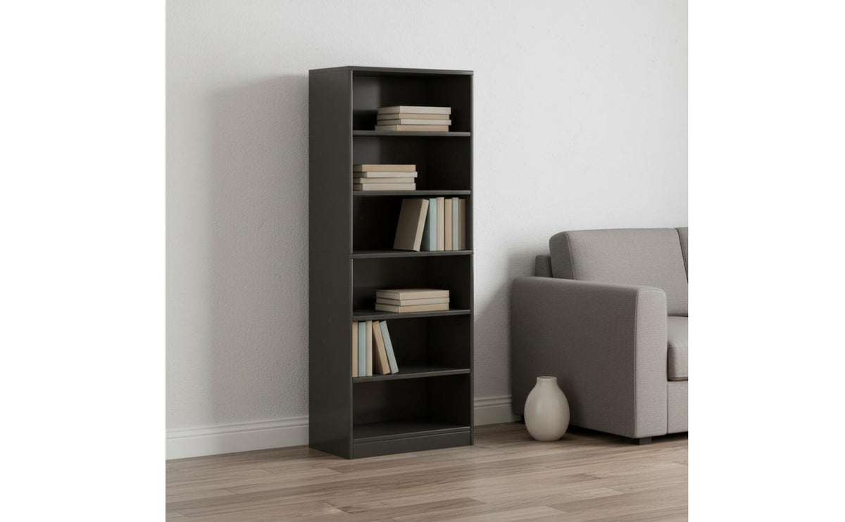 Tall Multi-Tier Shelving Single Unit Adjustable Design Floor Standing Shelving Single Unit Accessible Shelf Storage Single Unit