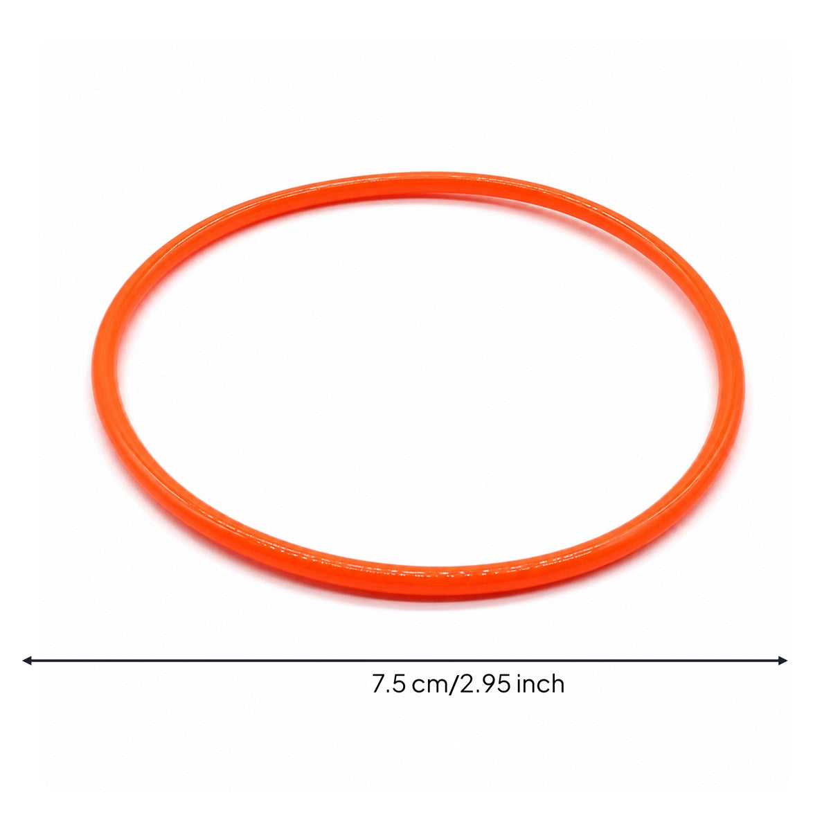 Rubber Sealing Loop Replacement Seal Sealing Loop Gasket Orange Leakproof for Machine Maintenance
