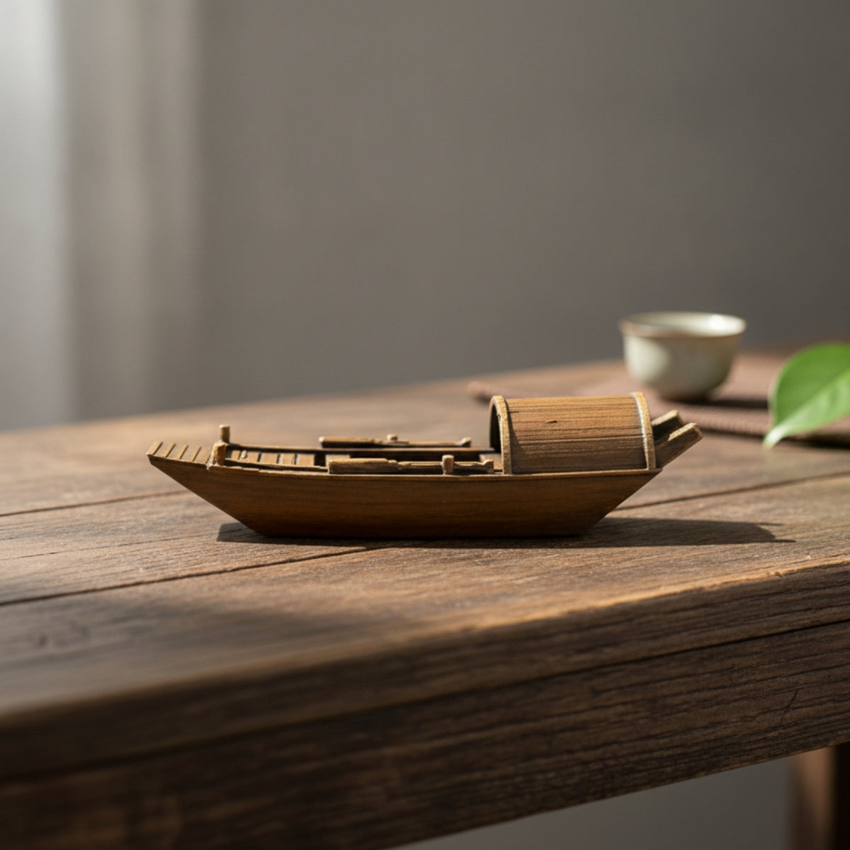 Aquarium Boat Traditional Chinese Style Boat Ornament for Aquatic Habitat