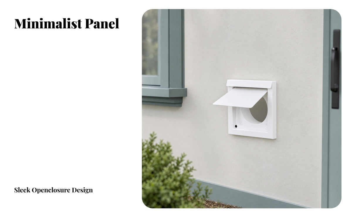 Outdoor Exhaust Cap Square Frame Hinged Flap Dryer Vent Cover