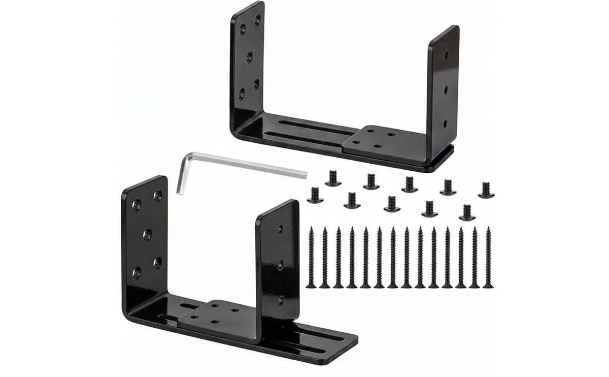 2 Pieces Door Barrier Bracket | Adjustable, Heavy-Duty, Door Barrier Bracket, for Doors